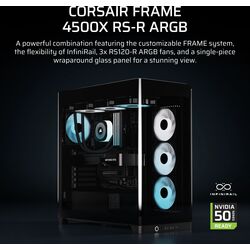 Corsair FRAME 4500X RS-R ARGB Panoramic Glass - Black - Product Image 1