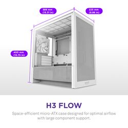 NZXT H3 Flow - White - Product Image 1