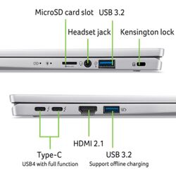 Acer Swift Go 14 OLED - SFG14-72-59Q3 - Silver - Product Image 1