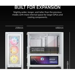 Corsair FRAME 4000D LCD RS ARGB Premium - White - Product Image 1