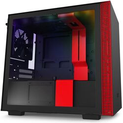 NZXT H210i RGB - Black/Red - Product Image 1