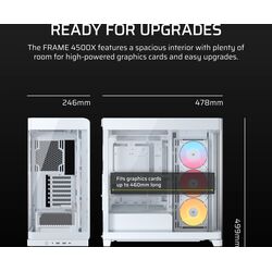Corsair FRAME 4500X RS-R ARGB Panoramic Glass - White - Product Image 1