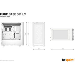 be quiet! Pure Base 501 LX - White - Product Image 1