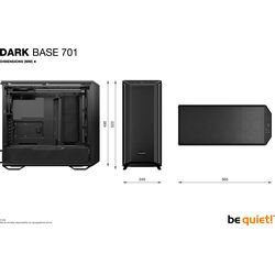 be quiet! Dark Base 701 - Black - Product Image 1