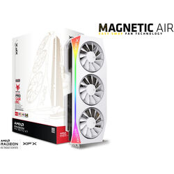 XFX Radeon RX 9070 XT Mercury OC Magnetic Air - White - Product Image 1