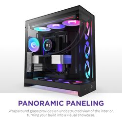 NZXT H9 Flow RGB+ - Black - Product Image 1