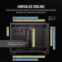 Corsair 2500D AIRFLOW - Black - Product Image 1