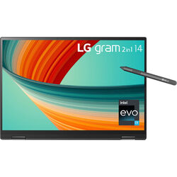 LG gram 2-in-1 - 14T90R-K.AA77A1 - Black - Product Image 1