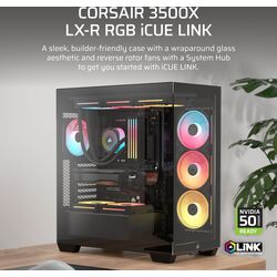 Corsair 3500X LX-R ARGB - Black - Product Image 1