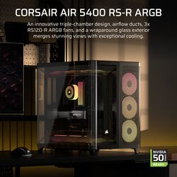 Corsair AIR 5400 RS-R ARGB - Black - Product Image 1