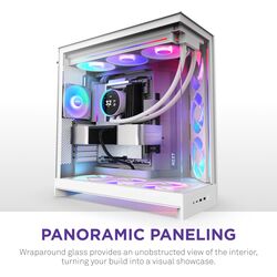 NZXT H9 FLOW RGB - White - Product Image 1