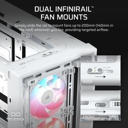 Corsair FRAME 4000D LCD RS ARGB Premium - White - Product Image 1