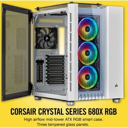 Corsair Crystal 680X RGB - White - Product Image 1