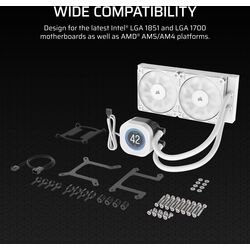 Corsair NAUTILUS 240 RS LCD - White - Product Image 1