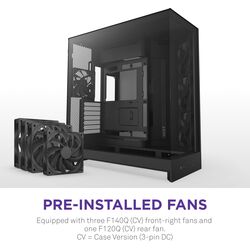 NZXT H9 Flow - Black - Product Image 1