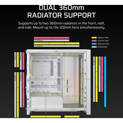 Corsair FRAME 4000D LCD RS ARGB Premium - White - Product Image 1