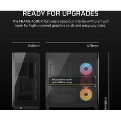 Corsair FRAME 4500X LX-R RGB iCue Link Panoramic Glass - Black - Product Image 1