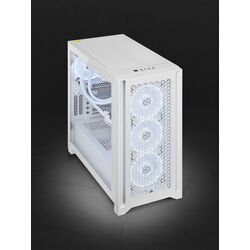 Corsair iCUE 4000D RGB AIRFLOW QL Edition - White - Product Image 1