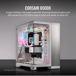 Corsair 6500X - Dual Chamber - White/Gray Aluminium - Product Image 1