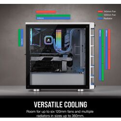 Corsair iCUE 465X RGB - White - Product Image 1