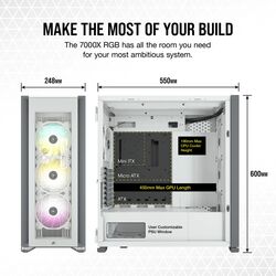 Corsair iCUE 7000X RGB - White - Product Image 1