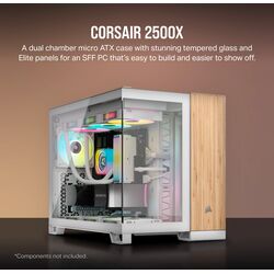 Corsair 2500X - Dual Chamber - White/Bamboo Wood - Product Image 1