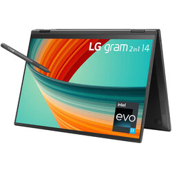 LG gram 2-in-1 - 14T90R-K.AA77A1 - Black - Product Image 1