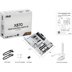ASUS X870 MAX GAMING WIFI7 - White - Product Image 1