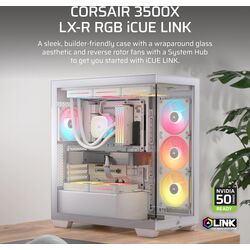 Corsair 3500X LX-R ARGB - White - Product Image 1