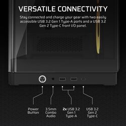 Corsair FRAME 4500X LX-R RGB iCue Link Panoramic Glass - Black - Product Image 1