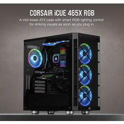 Corsair iCUE 465X RGB - Black - Product Image 1