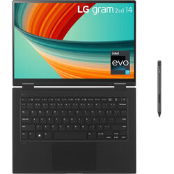 LG gram 2-in-1 - 14T90R-K.AA77A1 - Black - Product Image 1