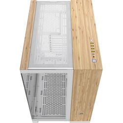 Corsair 6500X - Dual Chamber - White/Bamboo Wood - Product Image 1