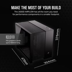 Corsair 2500D AIRFLOW - Black - Product Image 1