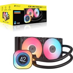 Corsair iCUE LINK TITAN 240 RX LCD RGB - Black - Product Image 1