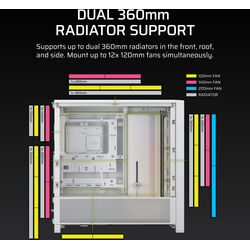 Corsair FRAME 4000D RS ARGB - White - Product Image 1