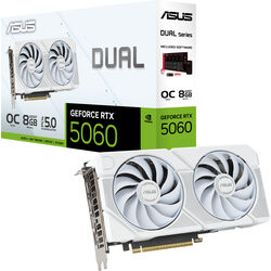 ASUS GeForce RTX 5060 DUAL OC - White - Product Image 1