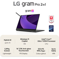 LG gram Pro - 16T90TP-G.AA78A1 - Product Image 1