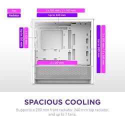 NZXT H3 Flow - White - Product Image 1
