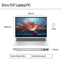 HP ENVY 17-da0503sa - Glacier Silver - Product Image 1