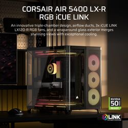 Corsair AIR 5400 LX-R RGB LINK - Black - Product Image 1